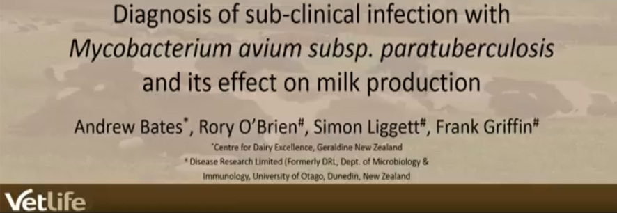 Vetlife Diagnosis of sub-clinical infection with Mycobacterium avium subsp. paratuberculosis.